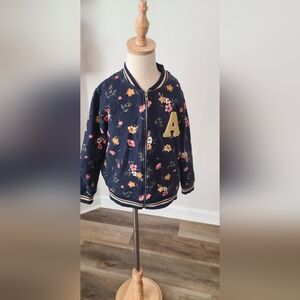 Floral Kids Jacket with Gold Accents